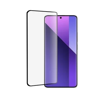 Xiaomi Redmi Note 13 Pro+ 5G üvegfólia - 5D full glue, flexibilis fólia fekete kerettel