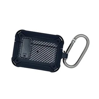 Airpods Pro 1 tartó: Nitro fekete tok, karabinerrel