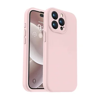 iPhone 14 Pro telefontok - PASTEL - púder pink szilikon hátlap tok