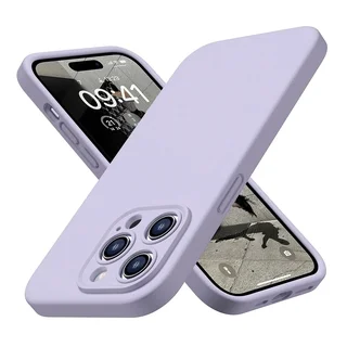 iPhone 14 Pro Max telefontok - PASTEL - liláskék szilikon hátlap tok