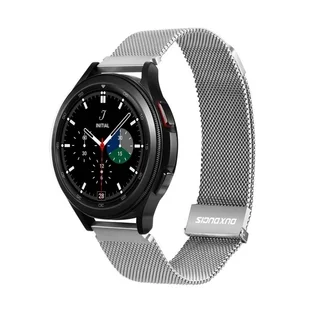 Huawei Watch GT3 Pro (46 mm) okosóra szíj - Dux Ducis Milanese - mágneses ezüst fémszíj (22 mm)