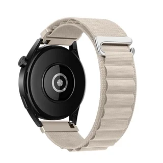 Xiaomi Watch S1 / Watch S1 Active okosóra szíj - F- Design FS05 - bézs szövet  szíj (szíj szélesség: 22 mm)