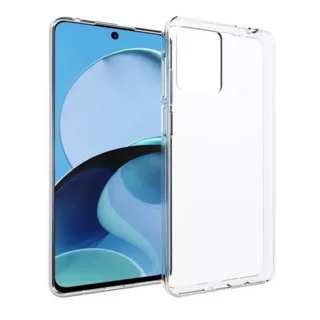 Telefontok Motorola E14 - 2mm-es átlátszó szilikon tok 