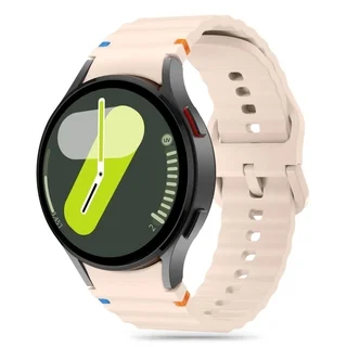 Samsung Galaxy Watch 4 (40 / 42 / 44 / 46 mm) - TECH-PROTECT Sport - pink szilikon szíj (20 mm szíj szélesség)