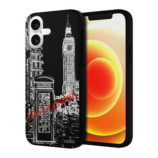 iPhone 16 telefontok - Graffiti No.200 mintás szilikon tok