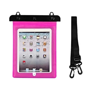 Univerzális akasztós, pink/átlátszó vízálló tok (280x210mm)