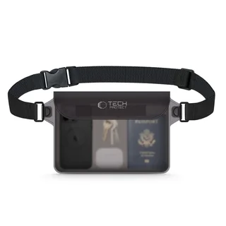 Tech- Protect UWP10 - univerzális vízálló Telefontartó övtáska - fekete