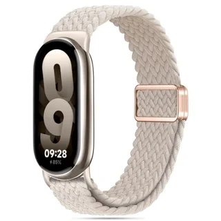 Xiaomi Smart Band 8 / 9 / 10 / NFC okosóra szíj - Tech- Protect Nylonmag - bézs szövet szíj