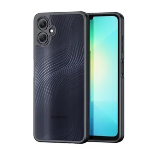 Samsung Galaxy A06 - DUX DUCIS Aimo - átlátszó hátlap tok, fekete kerettel