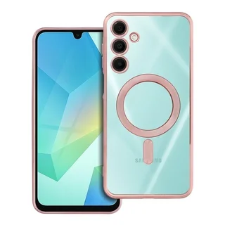 Telefontok Samsung Galaxy A16 4G / 5G - ELECTRO MAG COVER - MagSafe kompatibilis átlátszó/rose gold szilikon tok