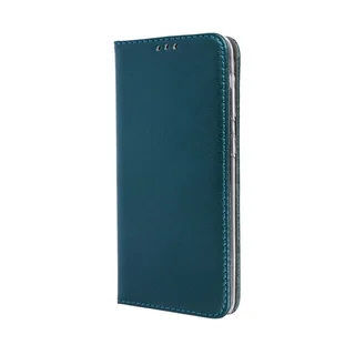 Xiaomi Redmi 14C telefontok - Smart Magnetic zöld szilikon keretes mágneses könyvtok