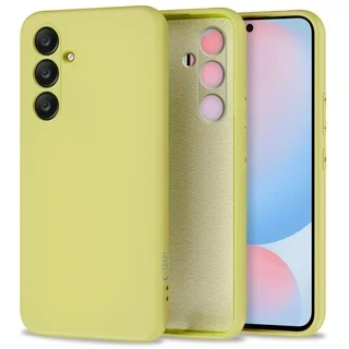 Telefontok Samsung Galaxy S24 FE - Tech-Protect Icon kanári sárga szilikon hátlap tok