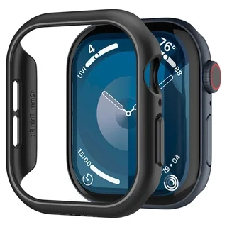 Apple Watch 10 (42 MM) - SPIGEN THIN FIT - fekete védő keret