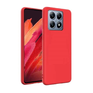 Xiaomi 14T 5G telefontok - piros szilikon hátlap tok