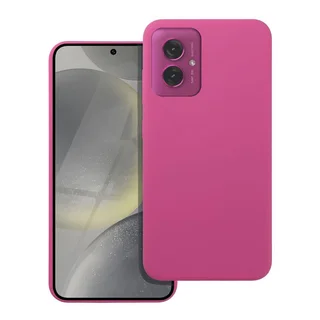 Motorola Moto G55 5G telefontok - sötét pink szilikon hátlap tok