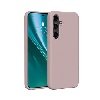 Samsung Galaxy S25 telefontok - Etteri - púder pink színű szilikon hátlap tok