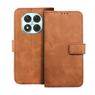 Xiaomi Redmi Note 14 Pro+ 5G - Forcell Tender barna ráhajtófüles könyvtok