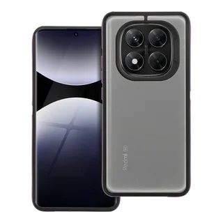 Telefontok Xiaomi Redmi Note 14 Pro+ 5G - NEO áttetsző hátlap tok, fekete-lila kerettel