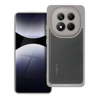 Xiaomi Redmi Note 14 Pro+ 5G telefontok - Variete - szürke áttetsző hátlap tok, kék kerettel