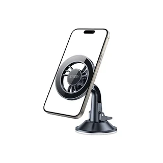 Tech- Protect N56 telefontartó - szélvédőre/műszerfalra rögzíthető, mágneses autós telefontartó, fekete