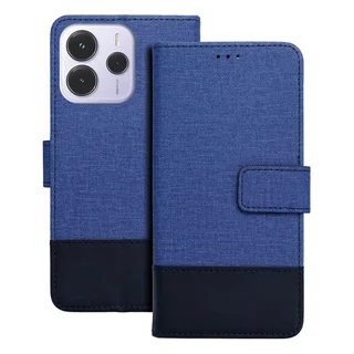 Xiaomi Redmi Note 14 4G / LTE telefontok - Gomma - kék ráhajtófüles könyvtok