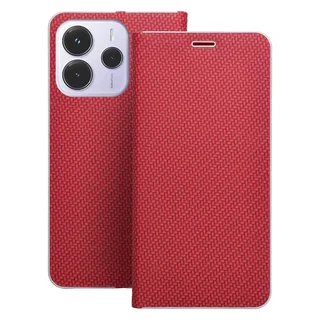 Xiaomi Redmi Note 14 4G / LTE telefontok - Luna Carbon - piros könyvtok