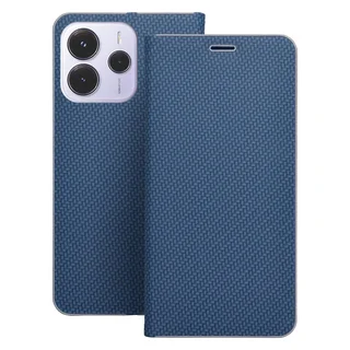 Xiaomi Redmi Note 14 4G / LTE telefontok - Luna Carbon - kék könyvtok