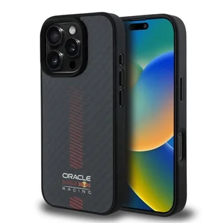 iPhone 16 Pro Max telefontok - Red Bull Racing Carbon Fiber - MagSafe kompatibilis hátlap tok