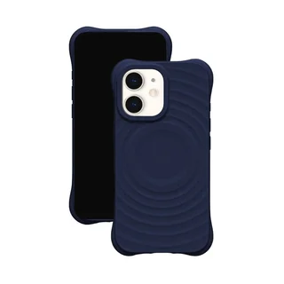 iPhone 12 telefontok - Pastel Wave - MagSafe kompatibilis kék szilikon hátlap tok