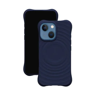 iPhone 14 telefontok - Pastel Wave - MagSafe kompatibilis kék szilikon hátlap tok