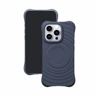 iPhone 14 Pro telefontok - Pastel Wave - MagSafe kompatibilis szürkéskék szilikon hátlap tok