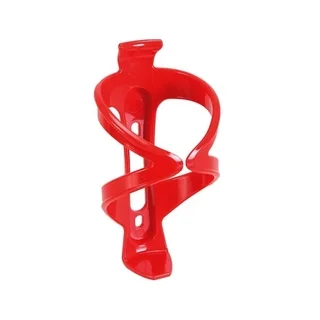 Biciklis kiegészítő: Forever - bicikli vázra helyezhető kulacstartó, piros műanyag