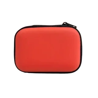 Digitális kiegészítő tároló tok - piros, cipzáras