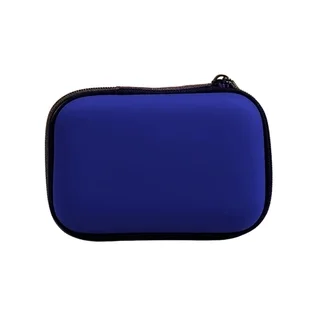 Digitális kiegészítő tároló tok - kék, cipzáras