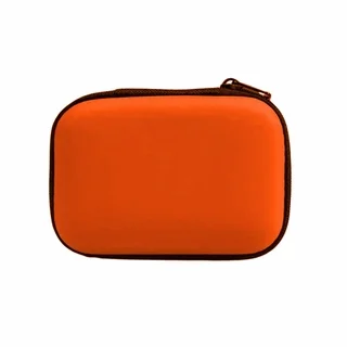 Digitális kiegészítő tároló tok - narancssárga, cipzáras