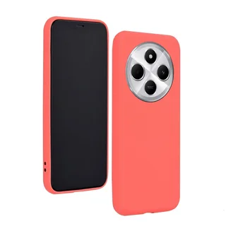 Telefontok Xiaomi POCO C75 - korallpiros szilikon hátlap tok