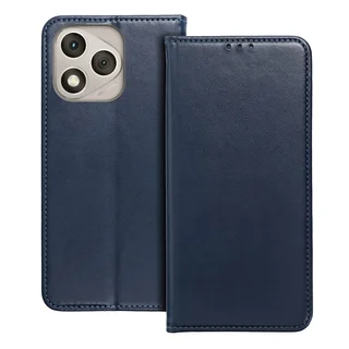 Honor 400 Lite 5G telefontok - Smart Magnetic kék szilikon keretes mágneses könyvtok