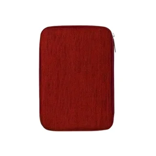 Univerzális táska digitális kiegészítőkhöz, cipzáras - piros