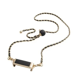 Telefontok: Univerzális - nyakba akasztó telefontartó fekete/arany lánccal