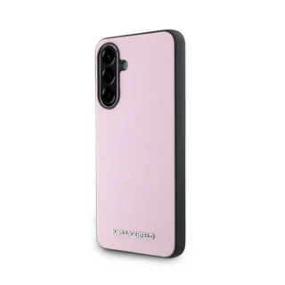 Telefontok Samsung Galaxy A56 5G  - Karl Lagerfeld Saffiano Metal Logo Case - pink hátlap tok