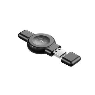 XO CX026 - wireless induktív okosóra töltő, fekete, 2,5W