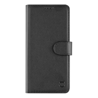 Honor 400 Lite 5G telefontok - Tactical Field fekete szilikon keretes könyvtok mágneses ráhajtófüllel