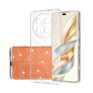 Honor Magic7 Lite - Glitter - átlátszó csillámos hátlap tok ﻿