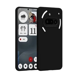 Nothing Phone (3a) telefontok - fekete szilikon hátlap tok