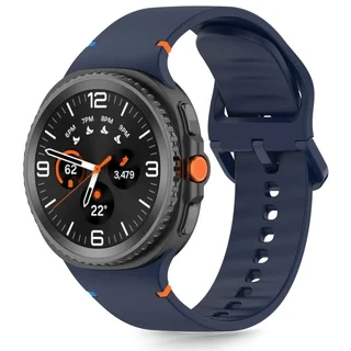SAMSUNG GALAXY WATCH 8 / CLASSIC (40 / 44 / 46 MM) - TECH-PROTECT Sport - sötétkék szilikon szíj