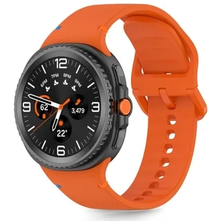 SAMSUNG GALAXY WATCH 8 / CLASSIC (40 / 44 / 46 MM) - TECH-PROTECT Sport - narancs szilikon szíj