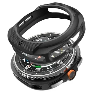 Okosóra védő tok - Samsung Galaxy Watch 8 Classic (46 mm) - SPIGEN LIQUID AIR fekete szilikon védőtok