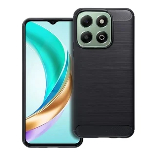 Telefontok Honor X6b - Carbon Fiber - fekete szilikon hátlap tok