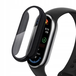 Xiaomi Smart Band 10 / NFC - Tech-Protect Defense - fekete műanyag/üveg védő tok