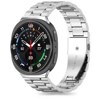 Okosóra fémszíj - Samsung Galaxy Watch 8 / 8 Classic (40 / 44 / 46 mm) - ezüst fémszíj